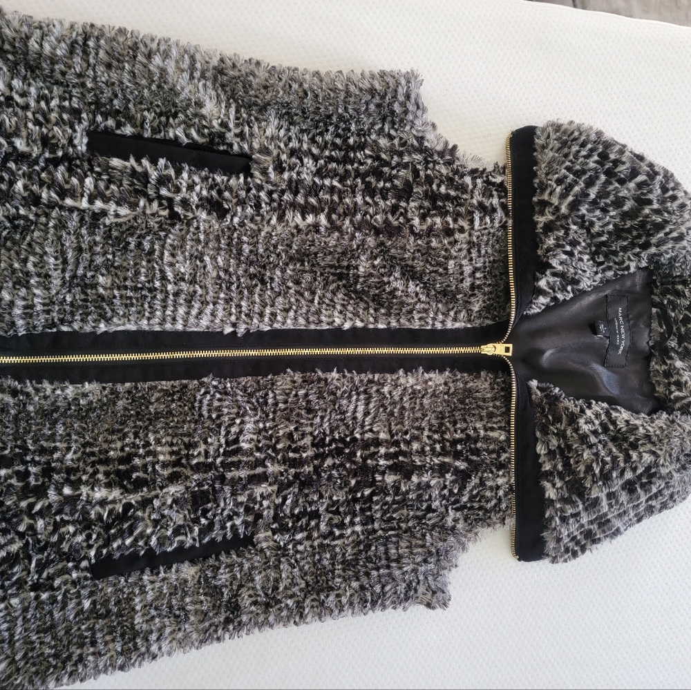 Faux Fur Marc New York Vest Size L - Picture 3 of 6